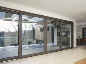 The new Schüco LivIngSlide lift-and-slide door system benefits from efficient fabrication and installation.