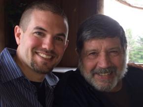 Brian Albanese (L) with his father Michael Spaccaforno (R)