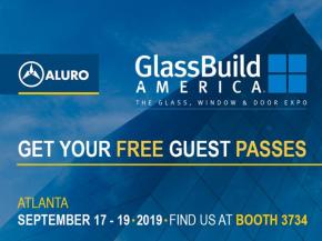 Aluro NV. present at the 17th edition of GlassBuild 2019 in Atlanta