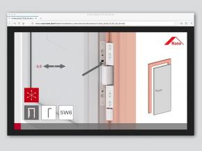Roto’s new door hinge impresses with innovations: foolproof installation with “Roto Solid C”