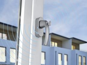 HOPPE SecuSignal® window handle with wireless communication for integration in Smart Home / Smart Building systems