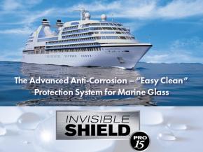 INVISIBLE SHIELD® PRO 15 is the "easy clean" solution to preserve & protect marine glass against the elements