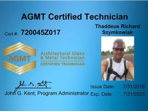 AGMT Program Officially Certifies First Round of Glaziers