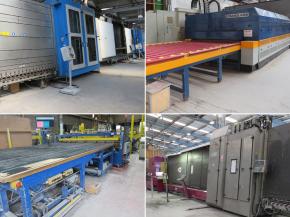 Online Auction - Bystronic Insulating glass line, Lisec glass line, glaston tempering furnace