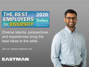 Eastman recognized as a Best Employer for Diversity for 2020