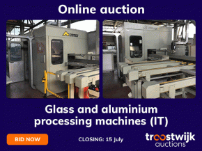 Online Auction of Glass and aluminum processing machines (Italy)