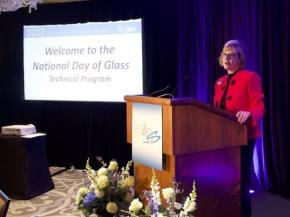 Kathleen Richardson opens the National Day of Glass Conference, April 5–7, 2022, in Washington, D.C. Credit: ACerS
