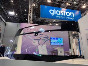 Big windshield made by Finlamex on display at glasstec 2022
