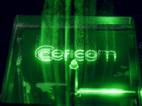 Internal glass engraving: visible laser radiation in the green wavelength range