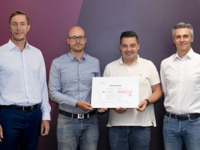 © LiSEC; From left to right: Oliver Pichler (CFO), Sascha Prock (Corporate Information Security Officer), Georg Bruckner (Head of Information Technology) and Johann Ebner (Director Digital Transformation)