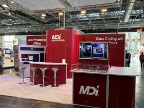 Holistic laser processes for the glass industry are presented by glasstec exhibitor MDI Advanced Processing. Photo: MDI Advanced Processing GmbH