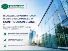 Tecglass JETVER Ceramic Ink Recognized by Saint-Gobain Glass for COOL-LITE® Coatings