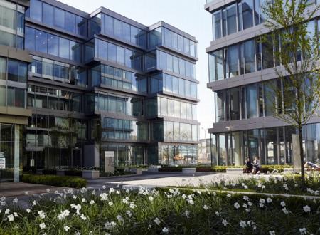 POLFLAM glass in the facade of Oxygen Park: a modern office complex in the business area of Warsaw POLFLAM glass in the facade of Oxygen Park: a modern office complex in the business area of Warsaw