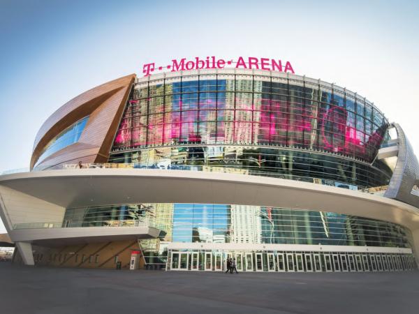 New T-Mobile Arena features cold-formed glass by J.E. Berkowitz