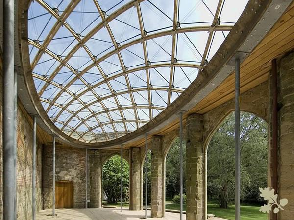 A timber frame gridshell for a historic orangery A timber frame gridshell for a historic orangery