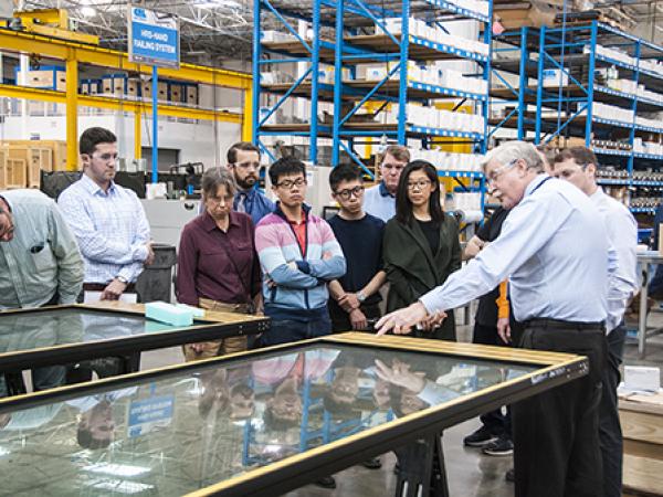  CRL-U.S. Aluminum Hosts Building Enclosure Council for a Continuing Education Plant Tour in Los Angeles, California