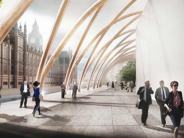 First Look Inside Gensler’s Temporary UK Parliament on Thames First Look Inside Gensler’s Temporary UK Parliament on Thames