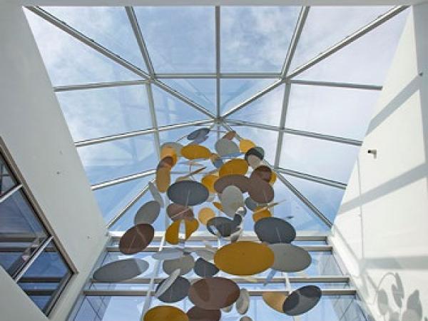 Linetec finishes Penn Family Medicine Center’s  pyramid skylight manufactured by Super Sky