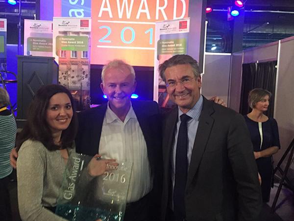 Recognition for CURA Glass with Innovation Award 2016