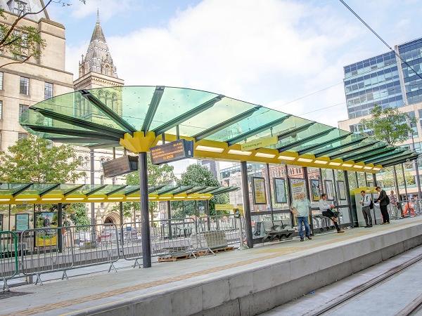 Romag has new city centre tram way stop covered