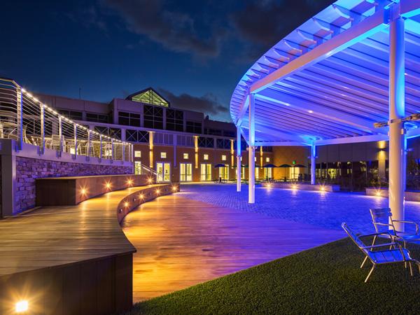 Delaware Tech's courtyard canopy Delaware Tech's courtyard canopy