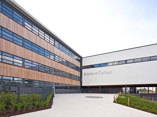 Entrance to Bideford College in Devon