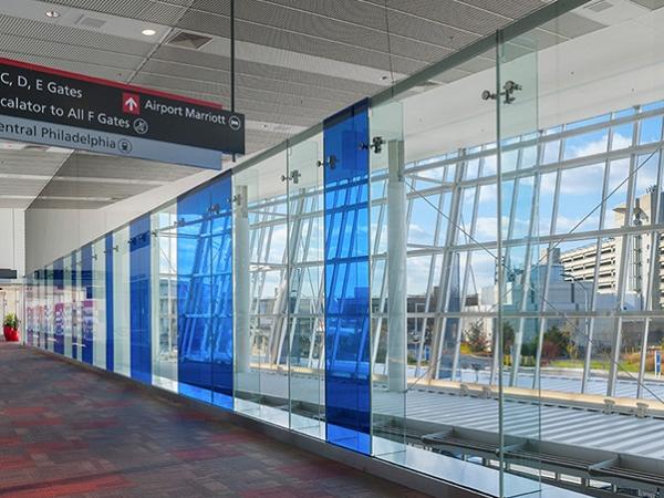 InvisiwallTM Glass Systems – Philadelphia International Airport, Terminal F – Photo credit: Tom Crane InvisiwallTM Glass Systems – Philadelphia International Airport, Terminal F – Photo credit: Tom Crane