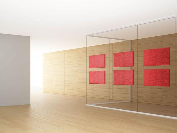 Sound-absorbing walls: reduce reverberation and echo