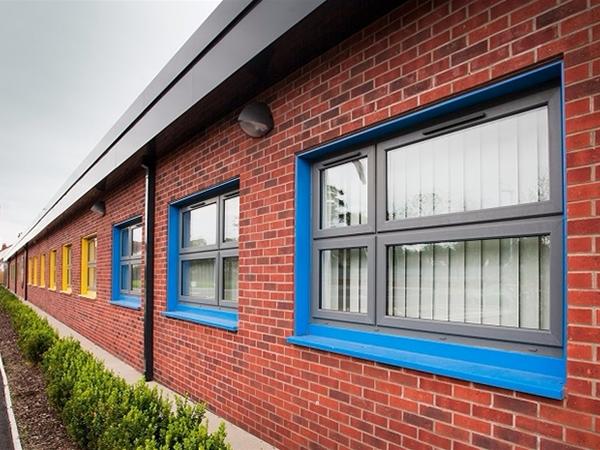 Colour-coding Windows at New Build Special School