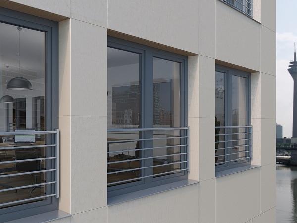  Schüco safety barriers are installed on the window profile – a perfect combination of design and safety.