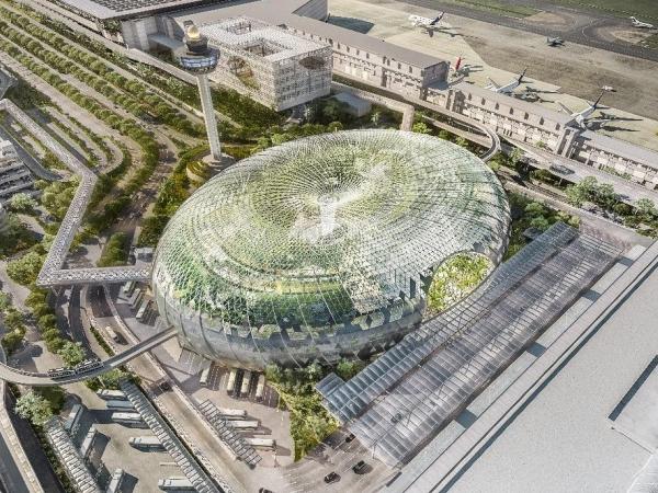 SOLARBAN glass specified for Jewel Changi Airport in Singapore