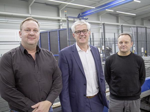 Frank Heckmann, Technical Branch Manager, Klaus Köttering, Technical Manager, and Reinhard Lerch, Operations Manager at the Nordhorn location