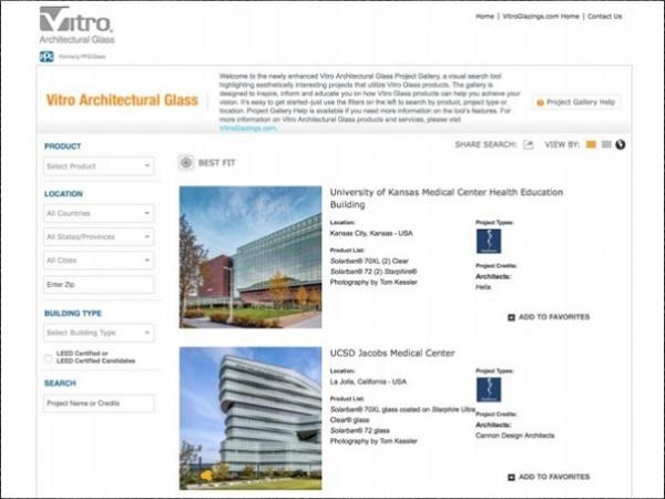 Vitro Architectural Glass expands online photo gallery