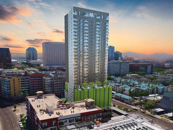 Greco Aluminum Railings Awarded Railing Package on 30-Story Apartment Tower in Phoenix