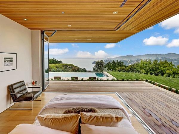 Make Your Outdoor Bedroom Dreams Come True With An Opening Glass Wall