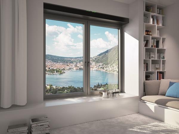 The Schüco VentoTherm Advanced ventilation system is a window-integrated ventilation and extraction system with air filter, heat recovery and sensor control which allows continuous air exchange when the window is closed.