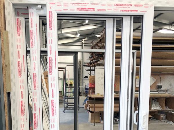 Triple Track door system available from PatioMaster South East