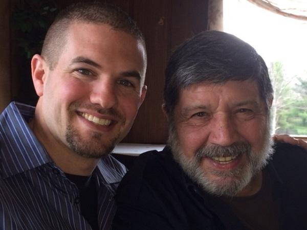 Brian Albanese (L) with his father Michael Spaccaforno (R)