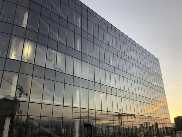 The Glass from NorthGlass on South Tower of Chase Center. The Glass from NorthGlass on South Tower of Chase Center.