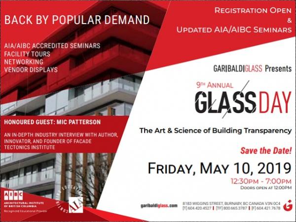 Garibaldi Glass Announces Glass Day 2019
