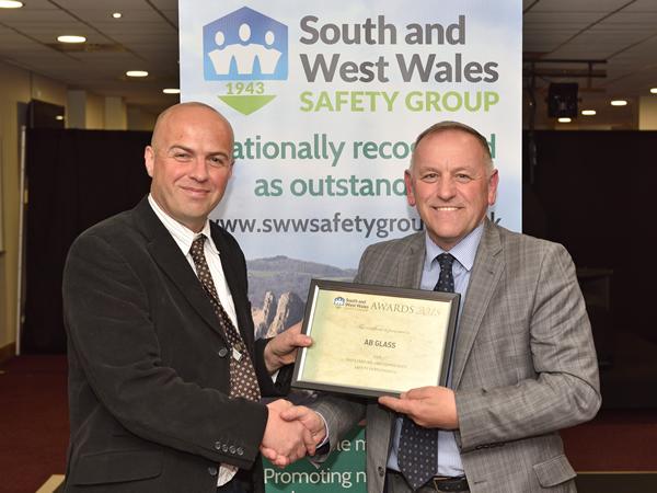 Matthew Hamar and Alan Brayley. South and West Wales Safety Awards 2018