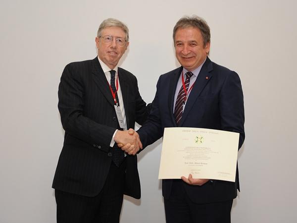 Prof. Ahmet Kırman is awarded with the Order of the “Star of Italy”