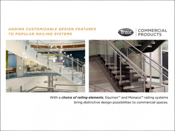 Trex Commercial Products Adds Customizable Design Features To Popular Railing Systems