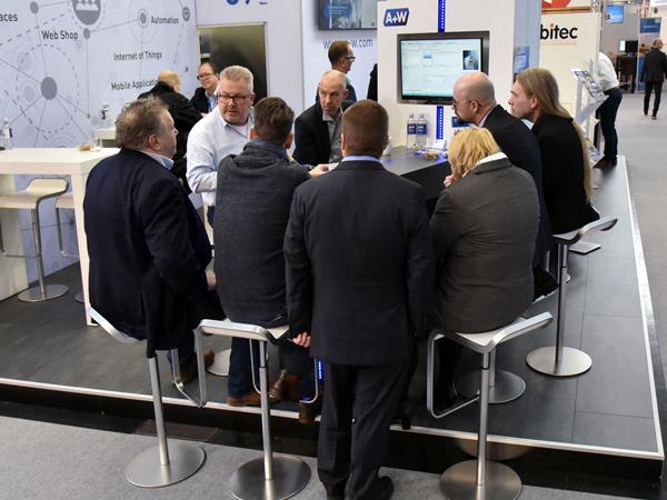 A+W Cantor at BAU 2019: lively interest in the new functions of the A+W iQuote Webshop