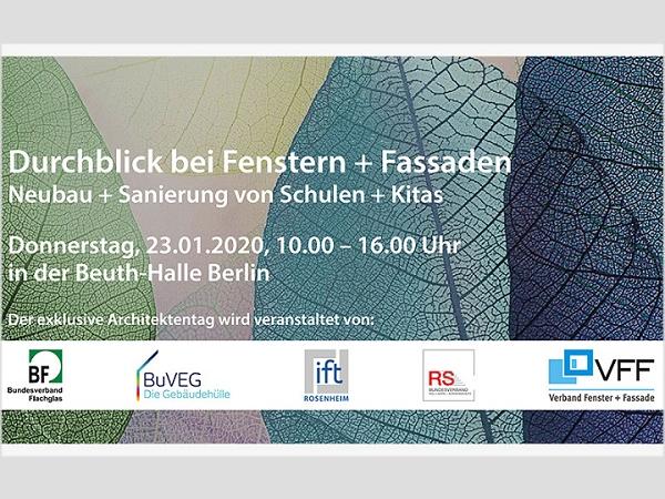 The 1st Architects' Day of the ift Rosenheim takes place on 23.1.2020 in Berlin