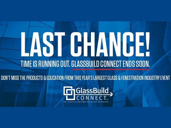 GlassBuild Connect: Last Chance before these glass & fenestration resources are gone