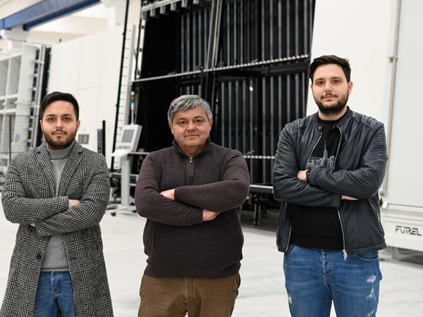 Piero, Tommaso and Michele Sabatino (Edil Vetro, Italy)