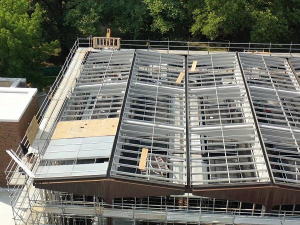 20,000 square feet of glass donated by Vitro Architectural Glass is being installed at the National Aviary in Pittsburgh, Pa.