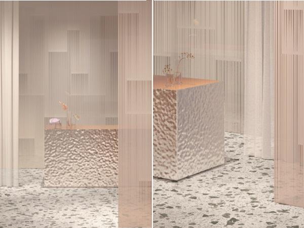 Glasstec 2024 | OmniDecor presents the new patterns in its Pure Lines collection designed by Lidia Covello