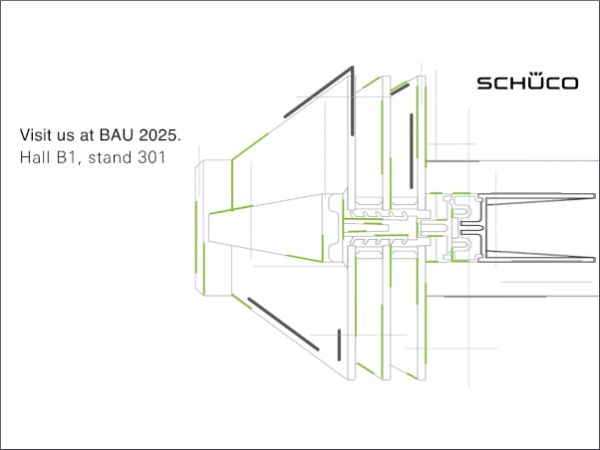 It's all about the lifecycle of buildings at the 1600 m2 Schüco exhibition stand for BAU 2025. | Picture credits: Schüco International KG